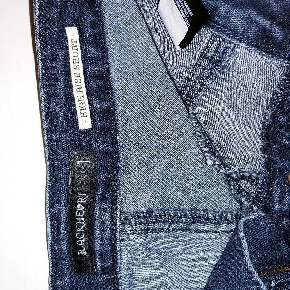 Blackheart Skull Denim Jean Shorts 1